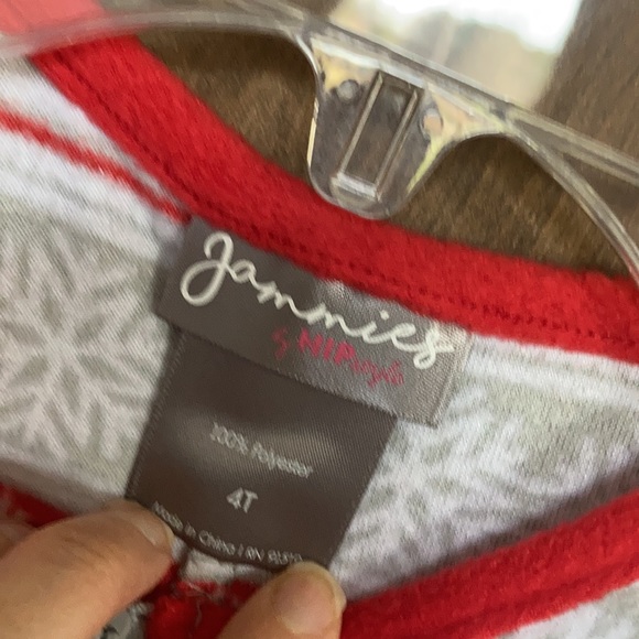 3/$9 Unisex Snowflake fairisle footless fleece onesie PJ 4T - Picture 13 of 17